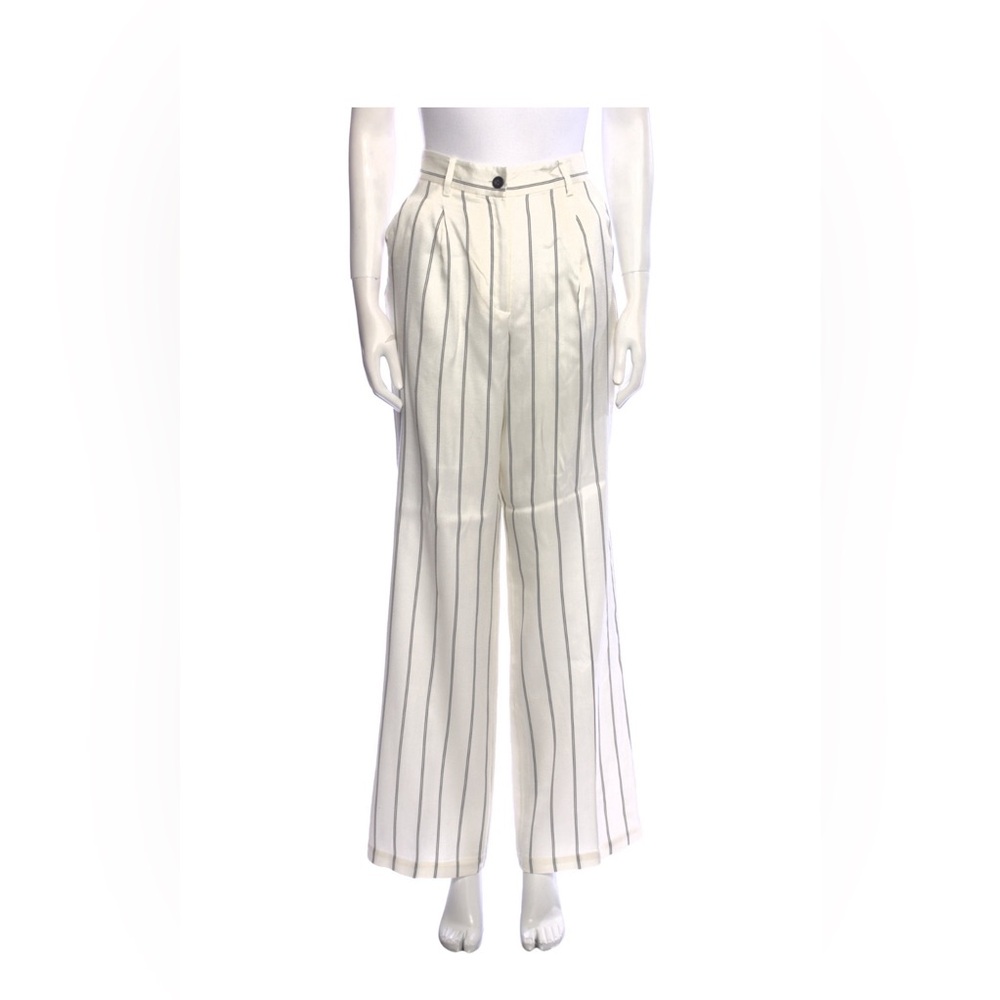 NWOT Anine Bing Striped Wide Leg Pants ASO on Meghan Markle